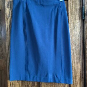 Ann Taylor pencil skirt, blue, Size 16